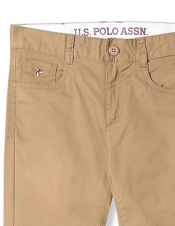 Buy U.S. POLO ASSN. Men Black Contrast Tape Solid Track Pants online