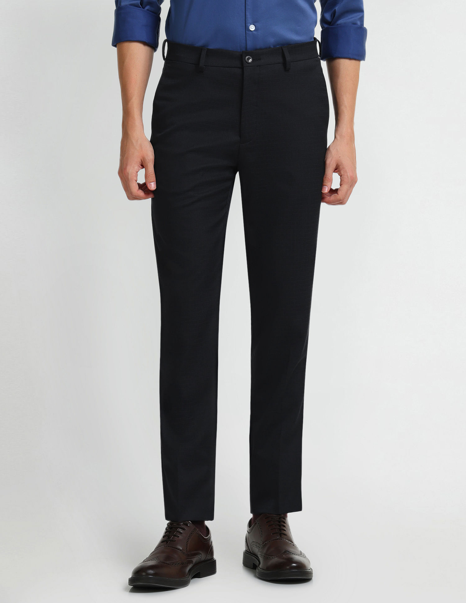 Arrow Newyork Smart Flex Super Slim Fit Trousers