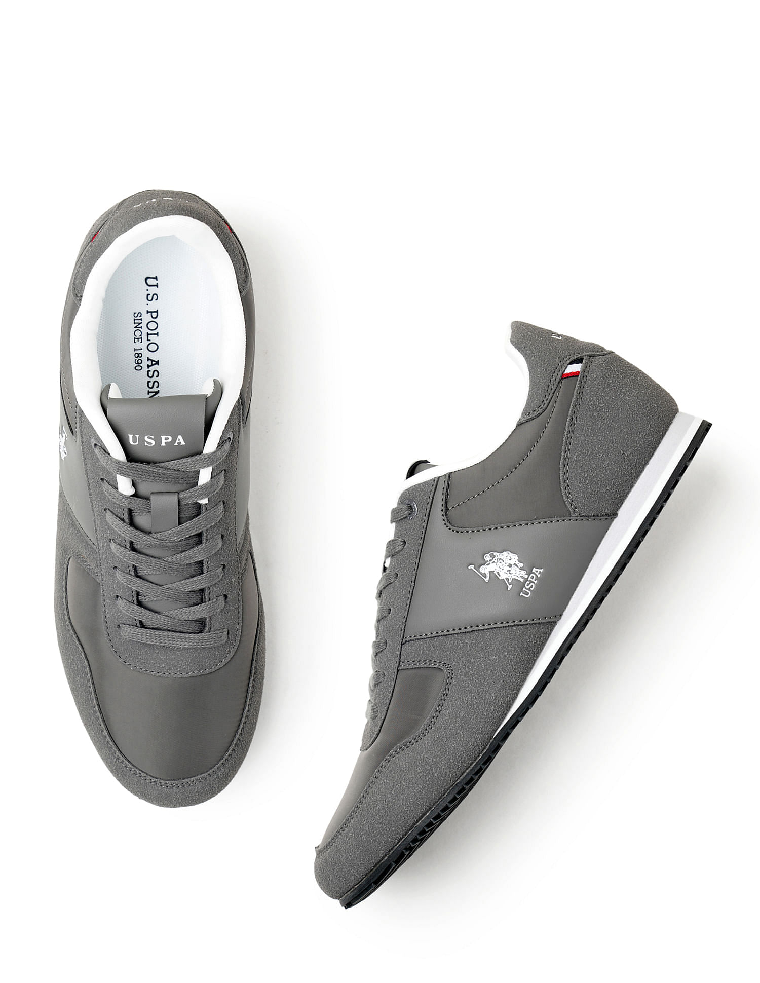 U.S. Polo Assn. Men Sorrento Dk. Grey Retro Sneakers