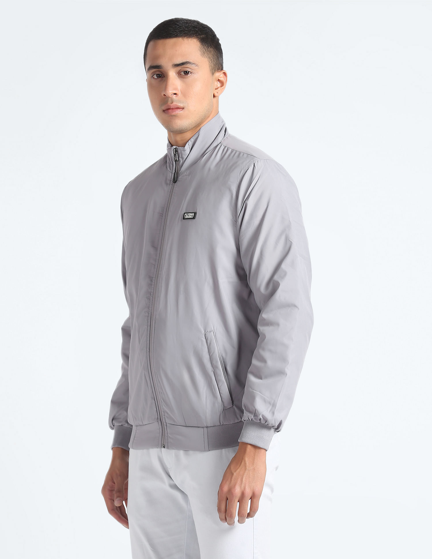 Flying Machine High Neck Polyester Jacket