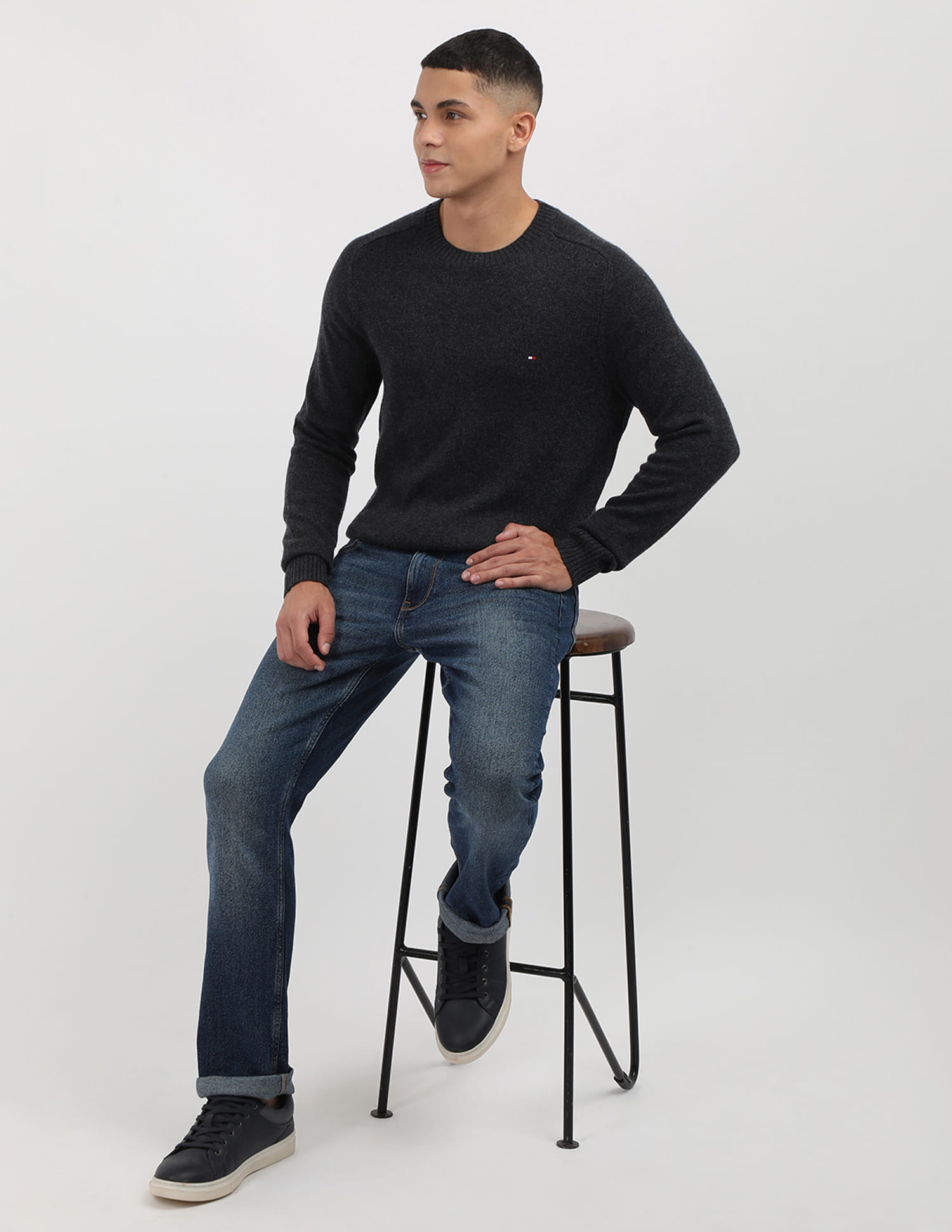 Buy Tommy Hilfiger Lambswool Crew Neck Sweater - NNNOW.com