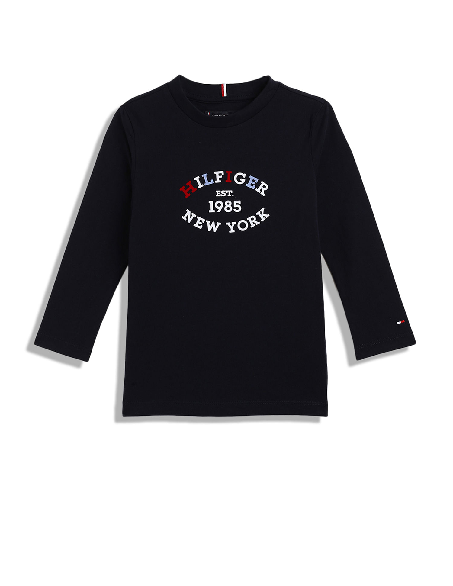 Tommy Hilfiger Kids Boys Monotype Flock Regular T-Shirt