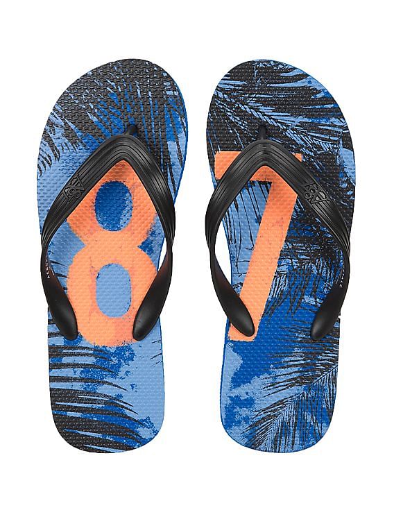 Aeropostale Numeric Print Flip Flops