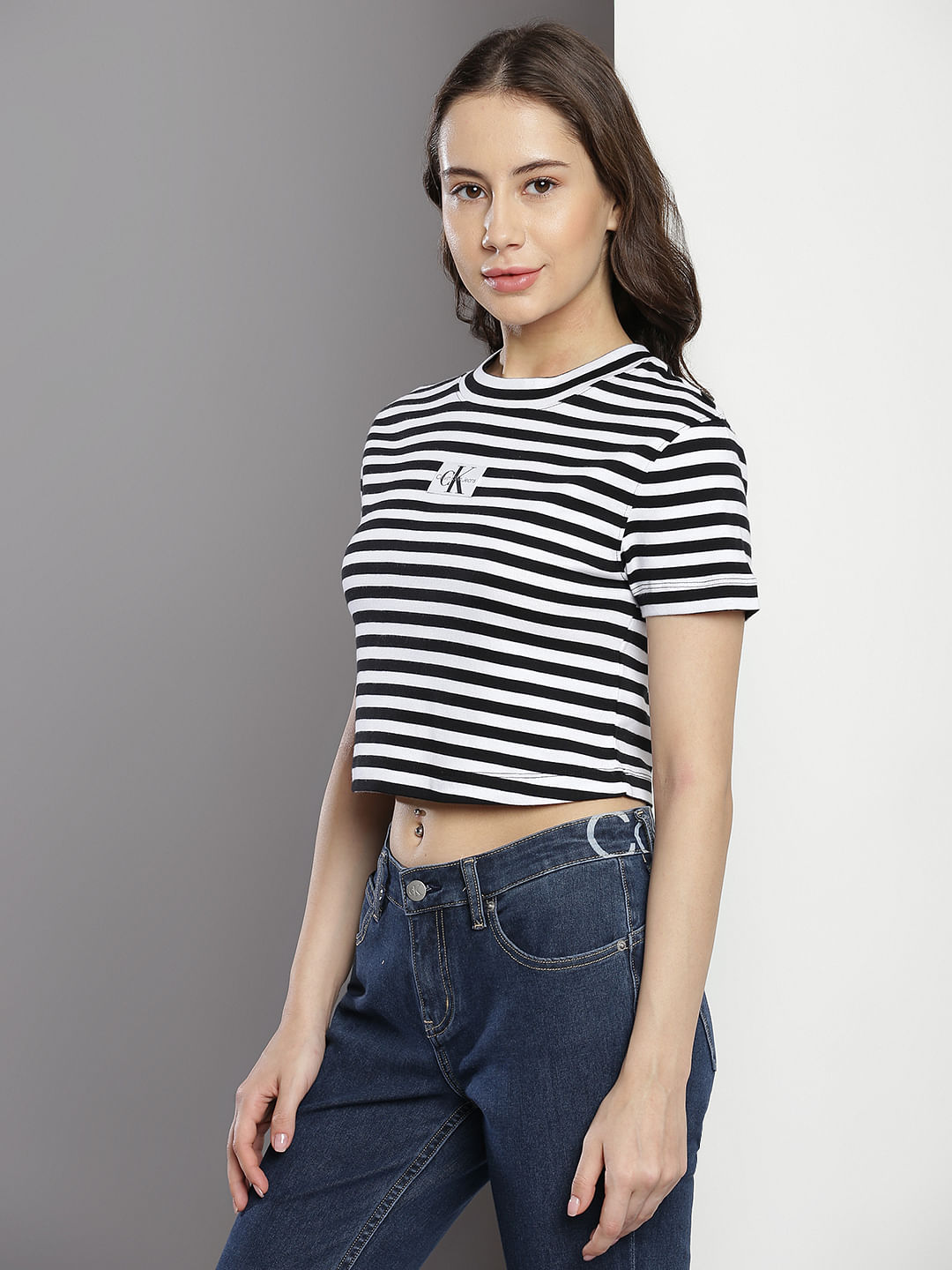 Buy Calvin Klein Striped Baby T-Shirt | T-Shirts