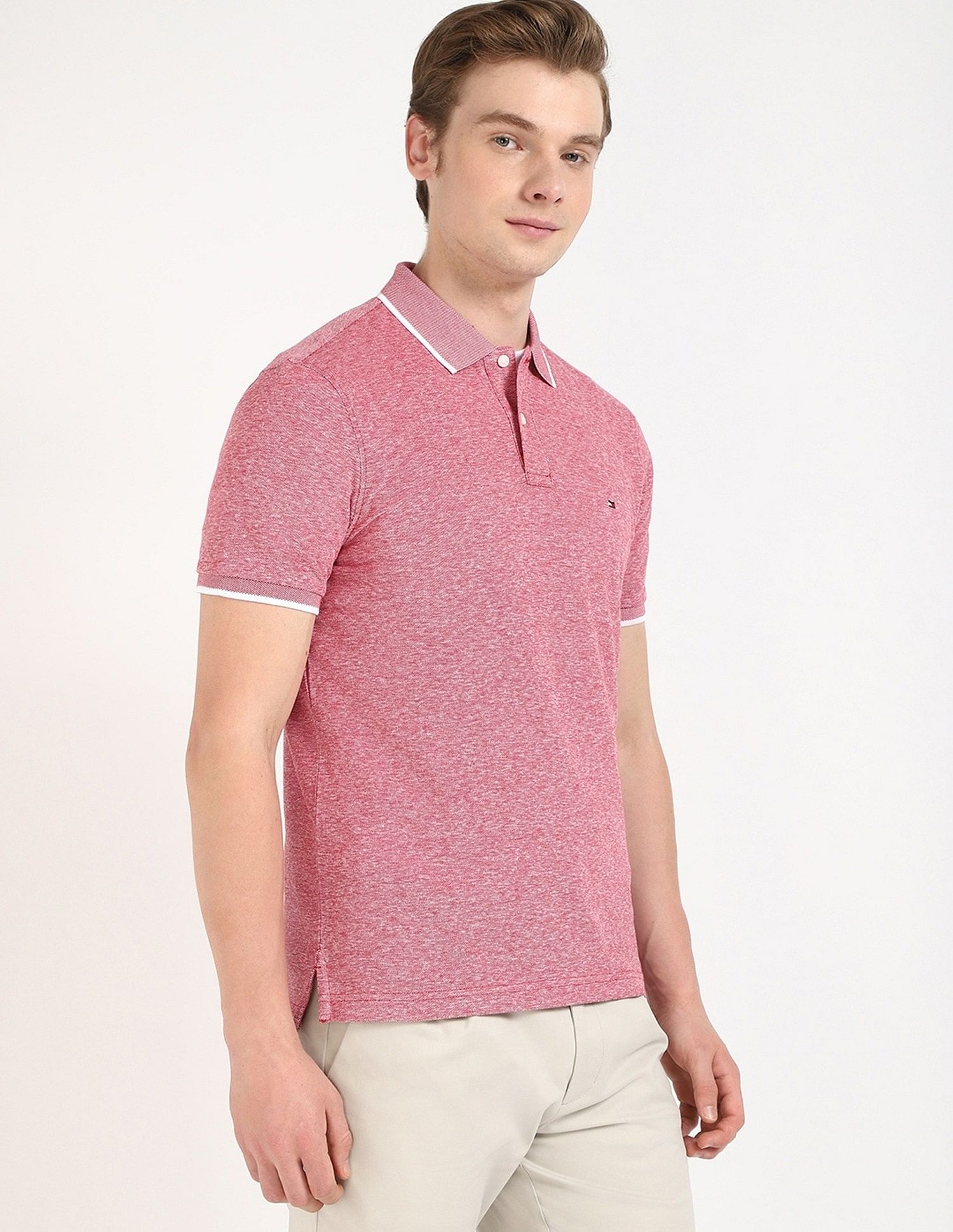 Tommy Hilfiger Printed Regular-Fit Cotton Polo Shirt
