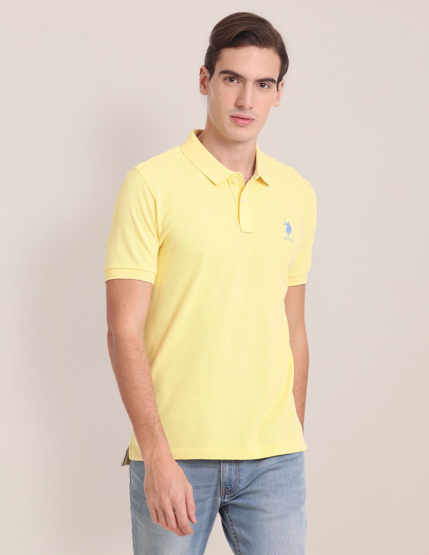 U.S. Polo Assn. Slim Fit Popcorn Polo Shirt