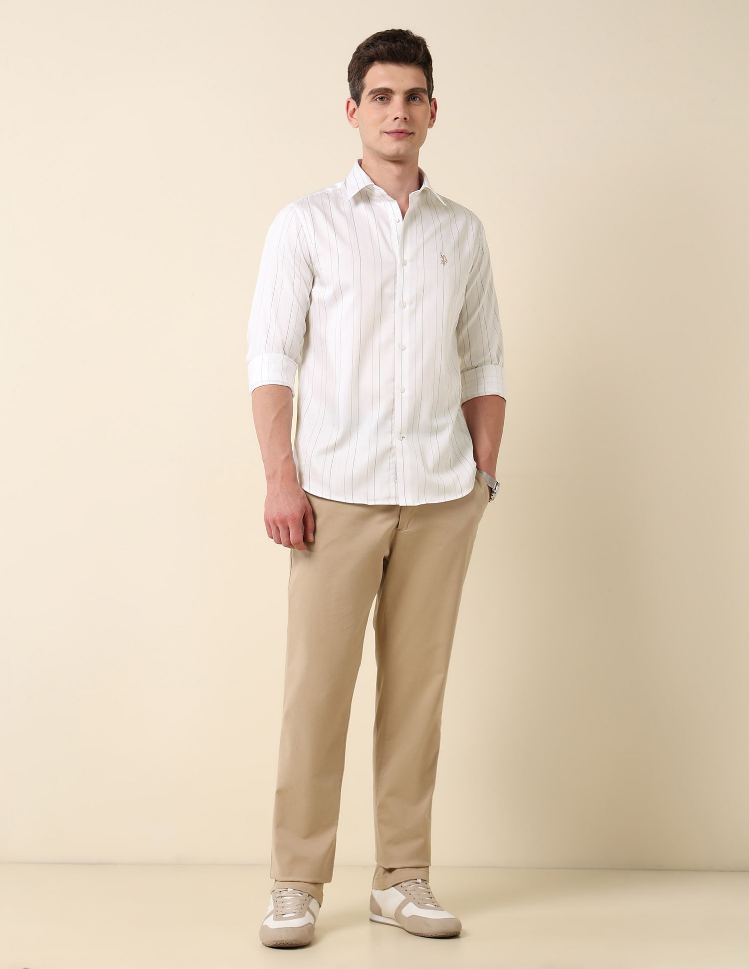 U.S. Polo Assn. Vertical Striped Pure Cotton Shirt