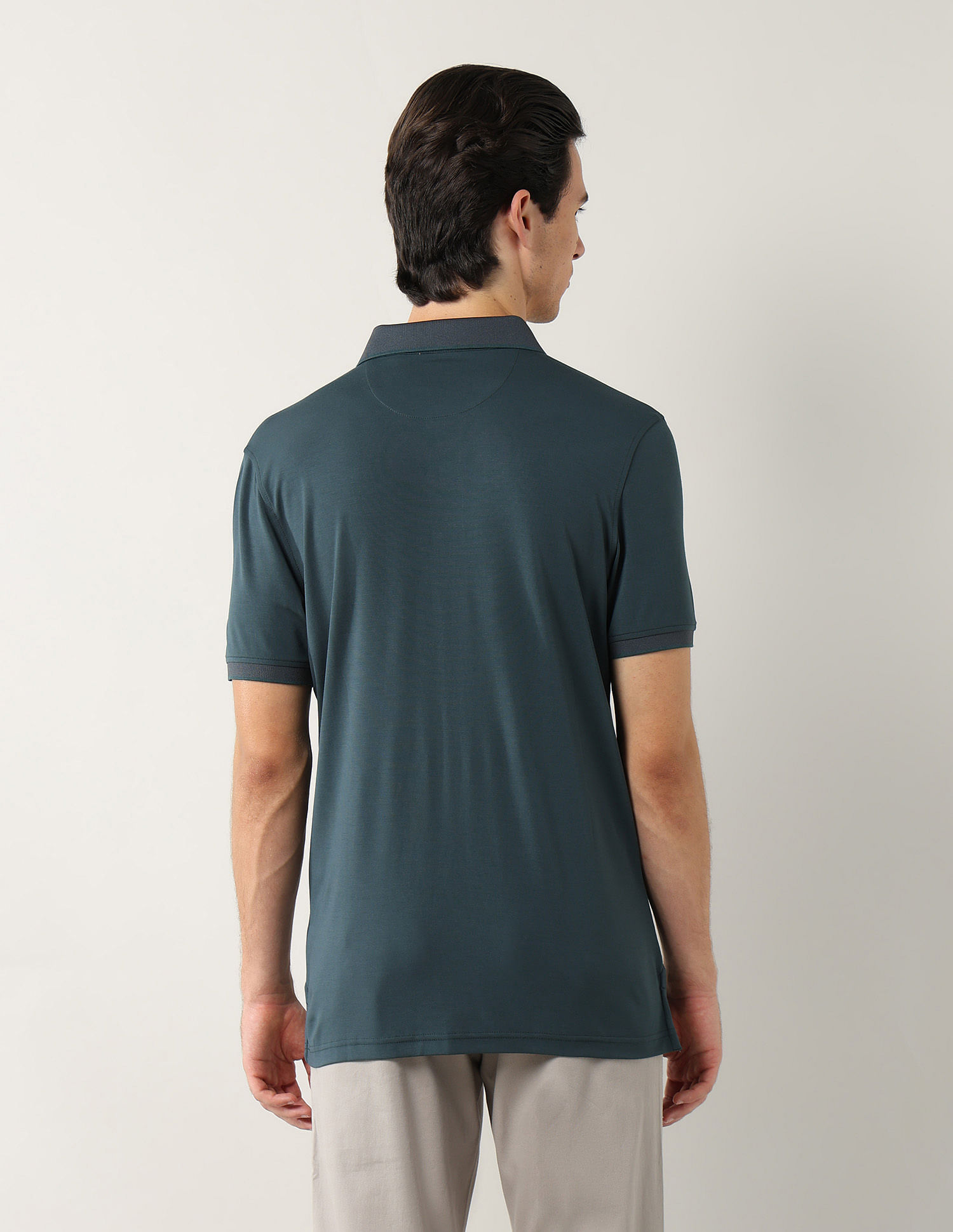 Arrow Solid Regular Fit Polo Shirt
