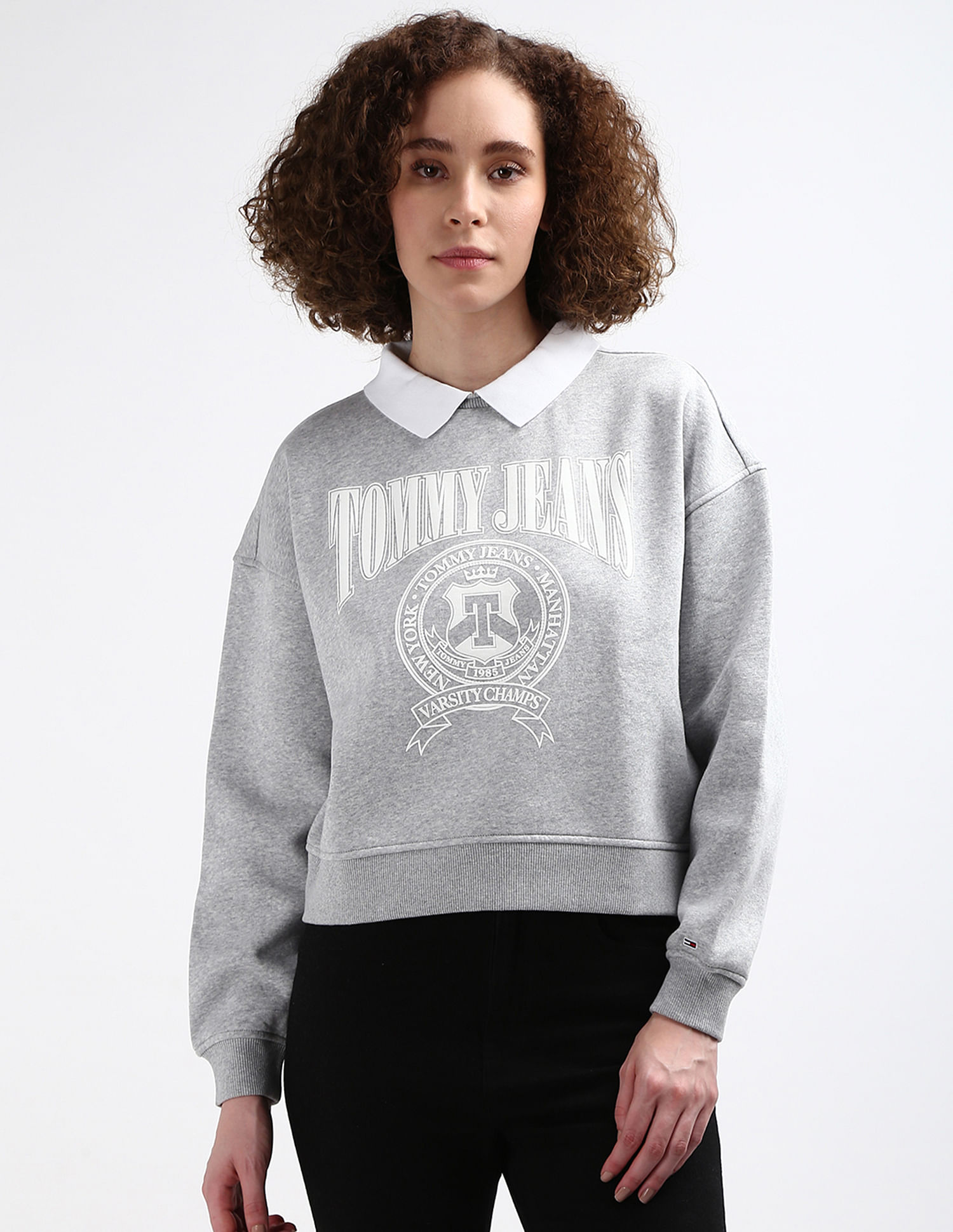 Tommy Hilfiger Polo Collar Varsity Sweatshirt