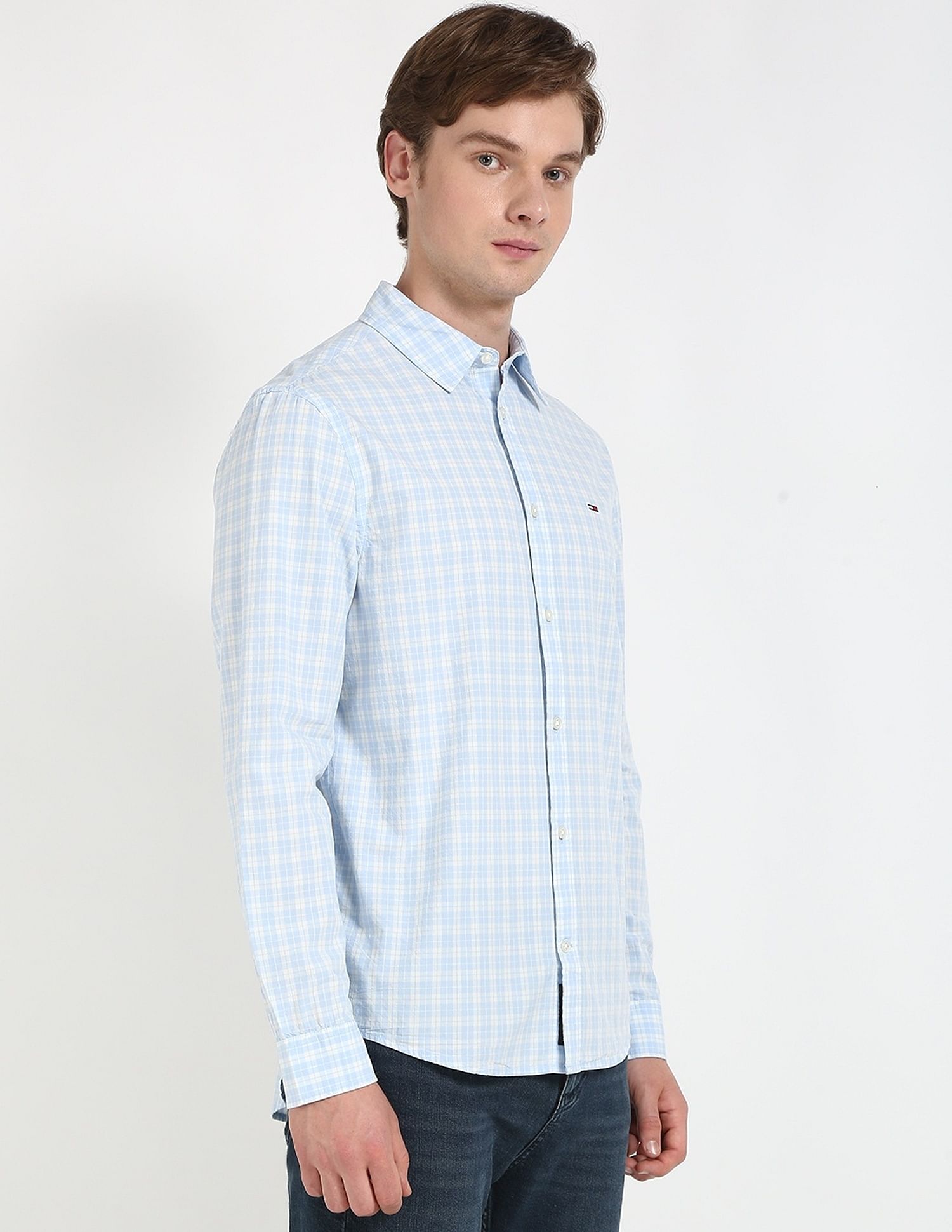 Tommy Hilfiger Checks Regular-Fit Woven Shirt