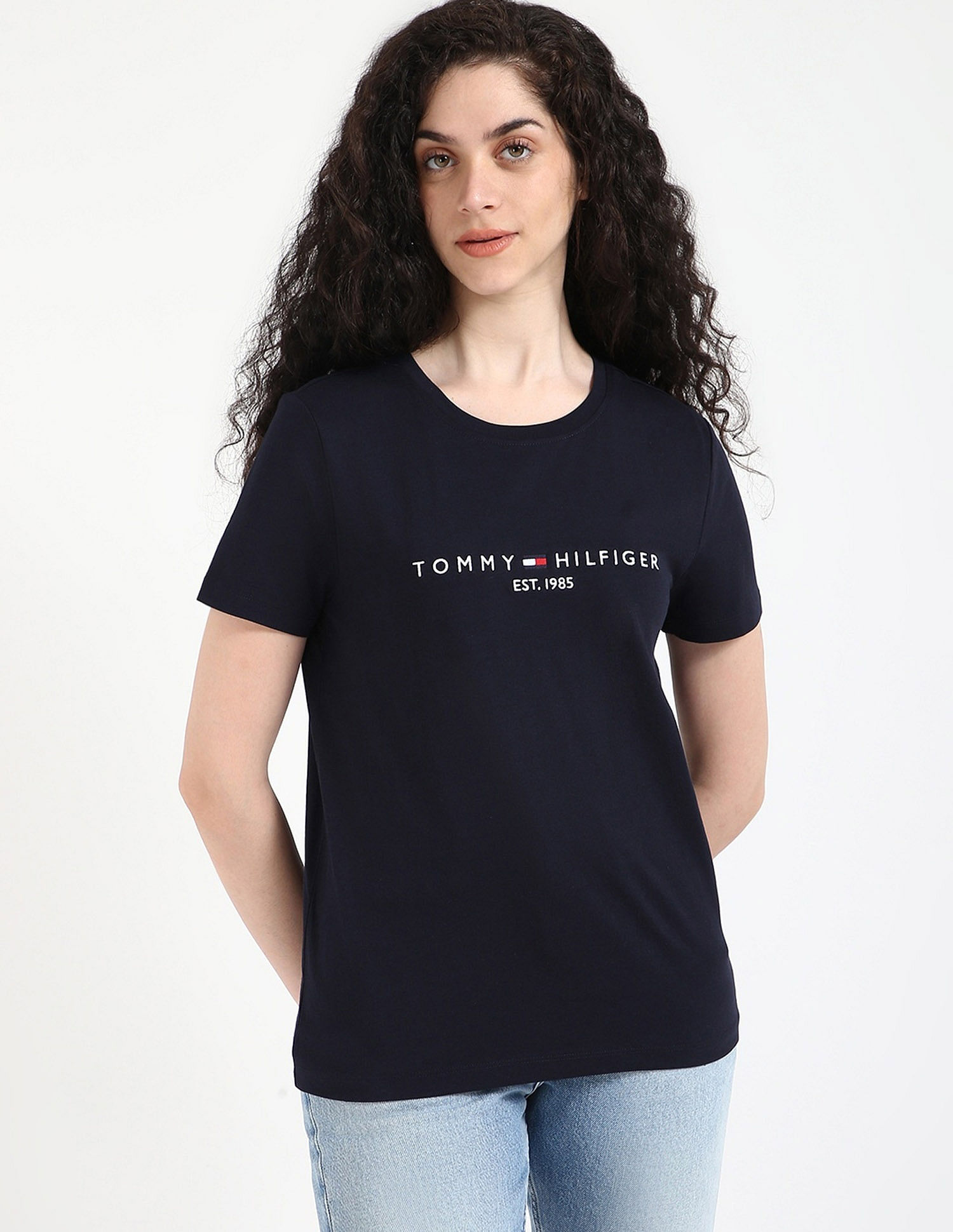 Tommy Hilfiger Embroidered Logo Regular-Fit Cotton T-Shirt