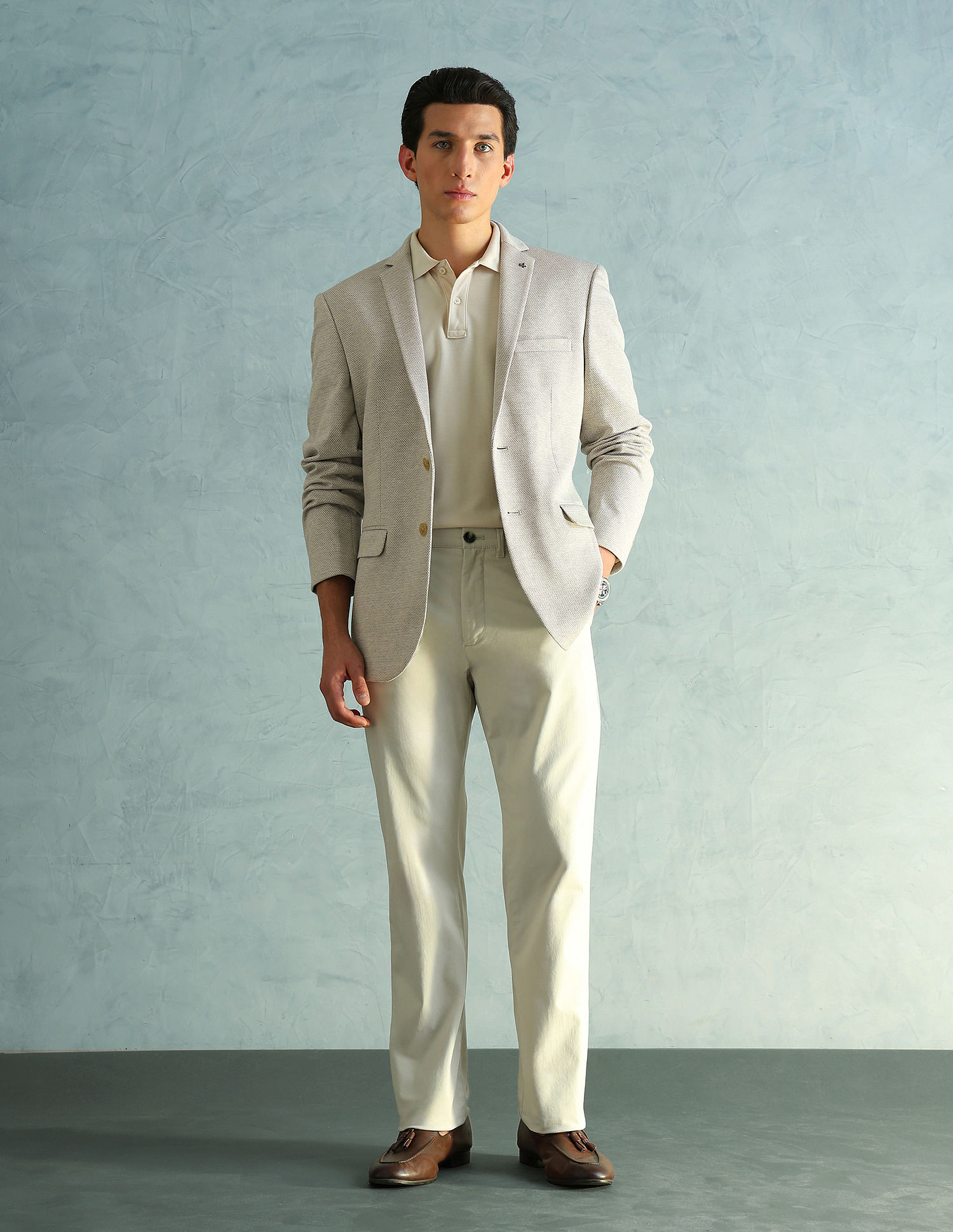 Arrow Slim Fit Smart Knit Blazer