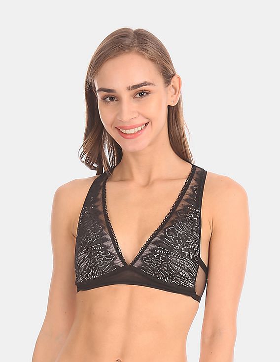 Shop Calvin Klein Underwear Sheer Bra