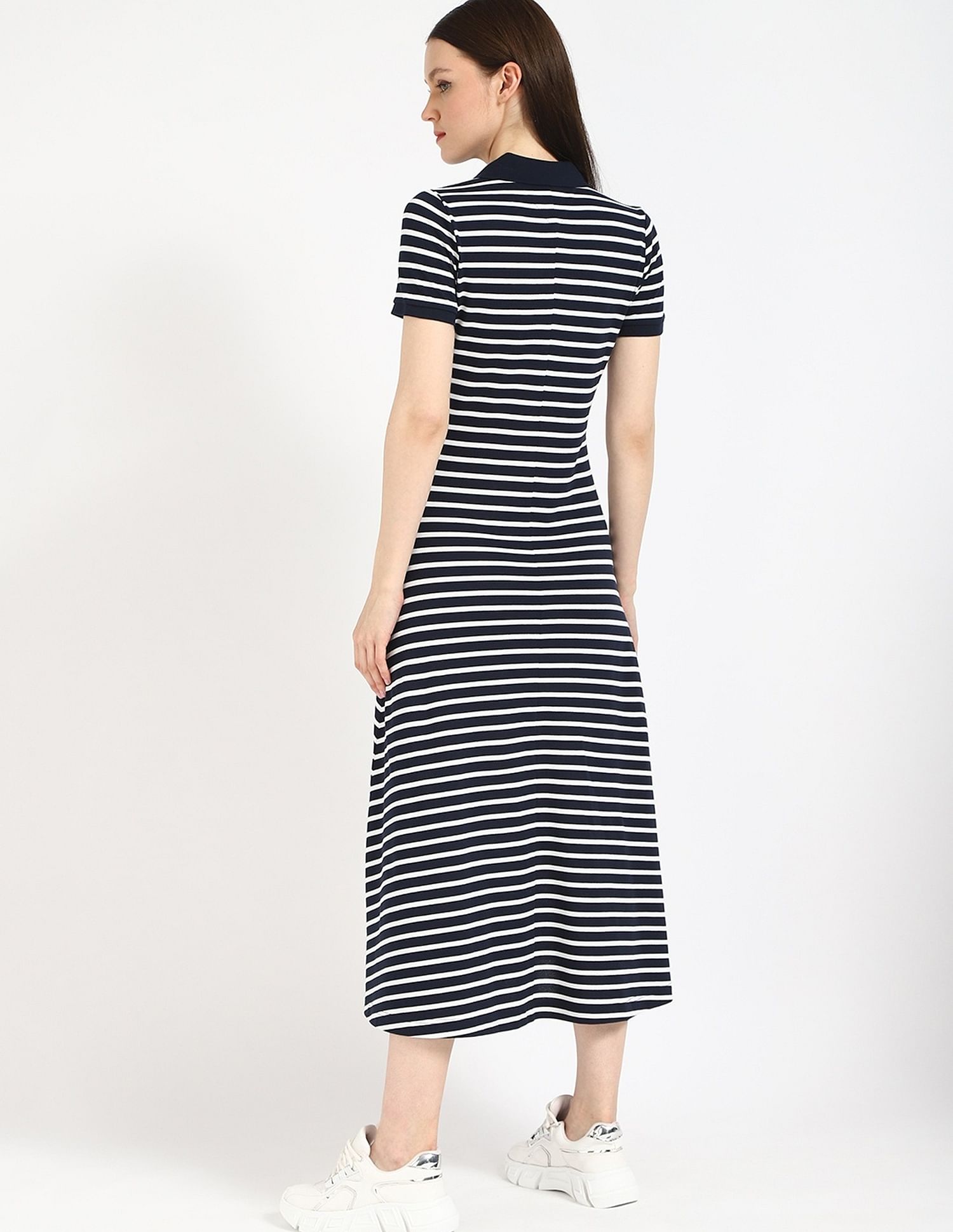 Tommy Hilfiger Cotton Polo Collar A-Line Dress