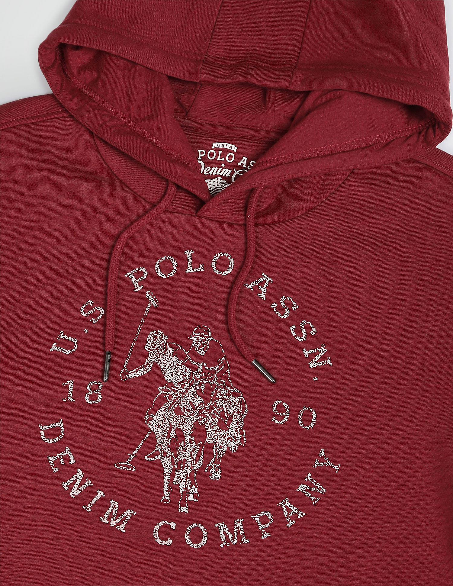 U.S. Polo Assn. Denim Co. Brand Print Hooded Sweatshirt