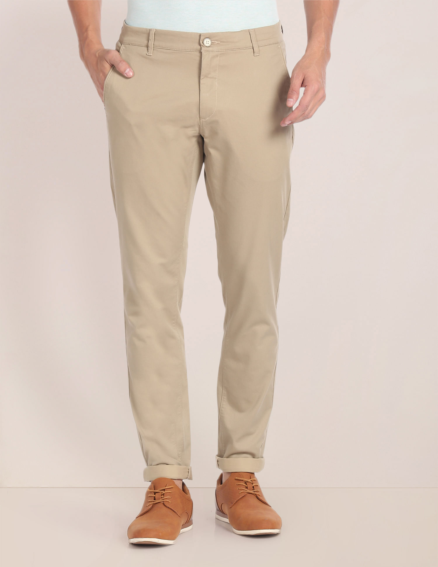 U.S. Polo Assn. Mid Rise Geometric Print Trousers