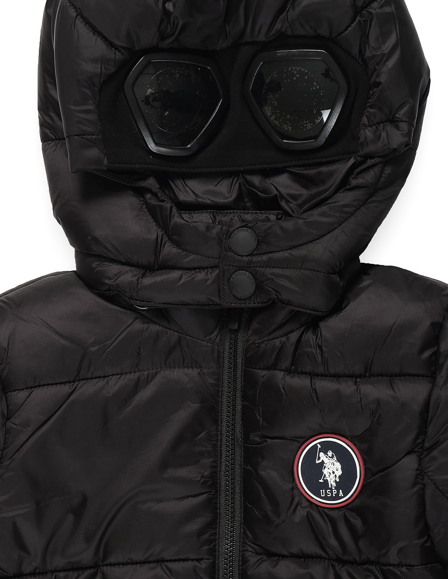 U.S. Polo Assn. Kids Boys Sunglasses Hood Puffer Jacket