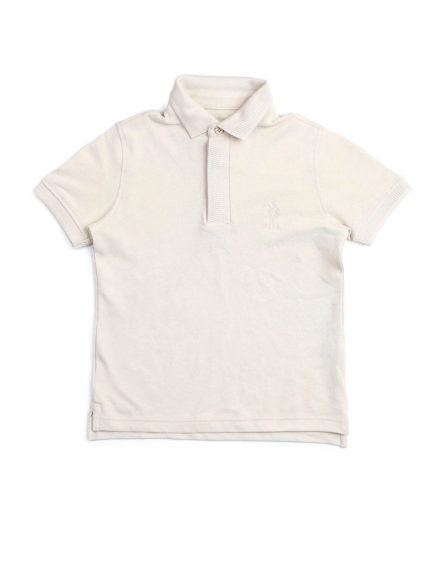 U.S. Polo Assn. Kids Boys Regular Fit Solid Polo Shirt