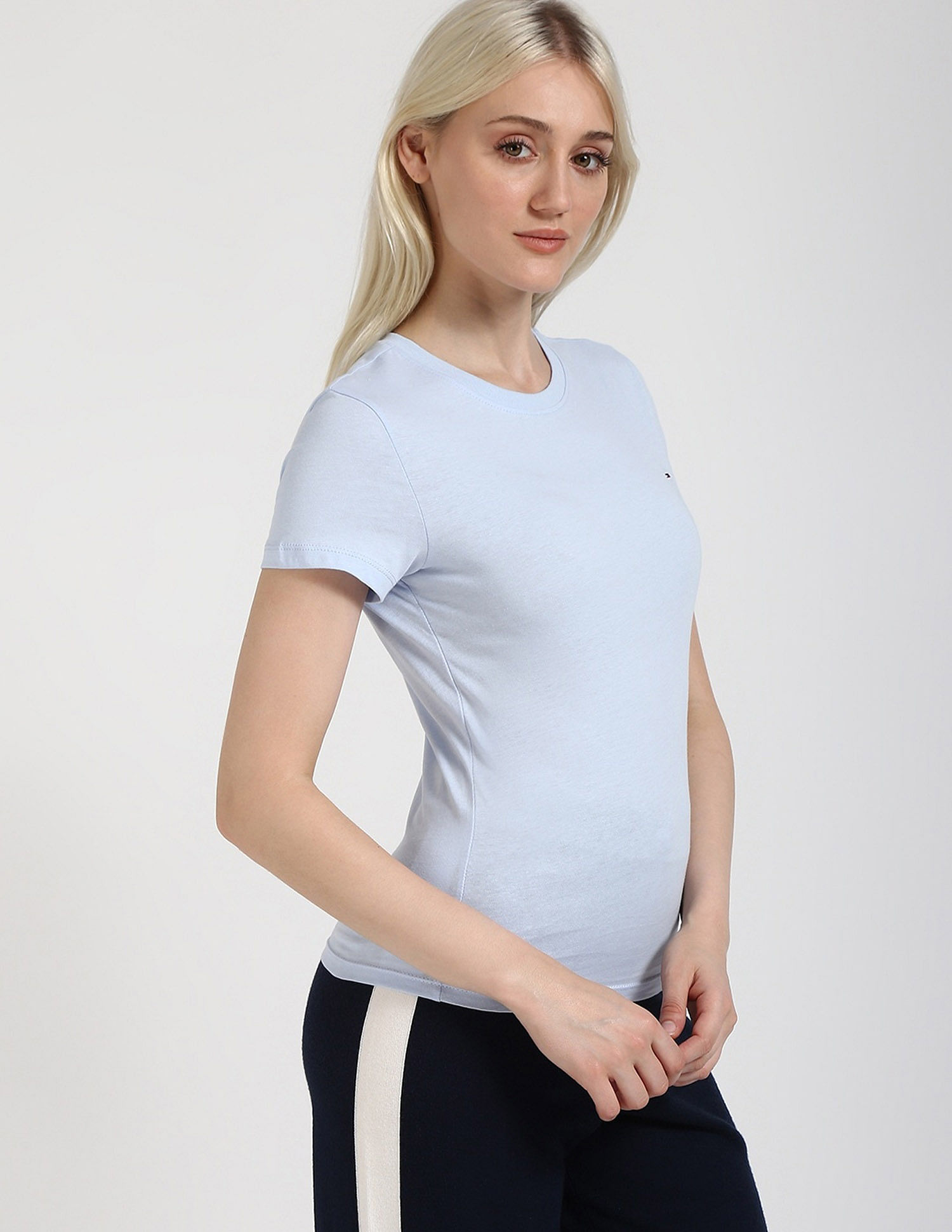 Tommy Hilfiger Solid Slim-Fit Cotton T-Shirt