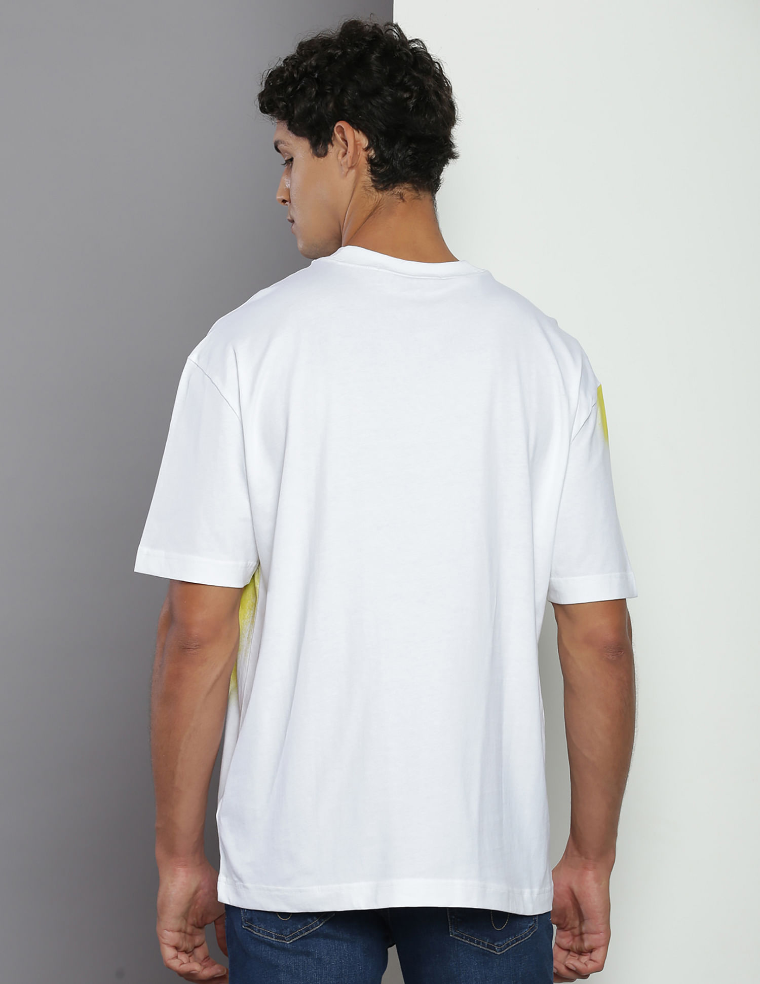 Buy Calvin Klein Transitional Cotton Print Spray T-Shirt