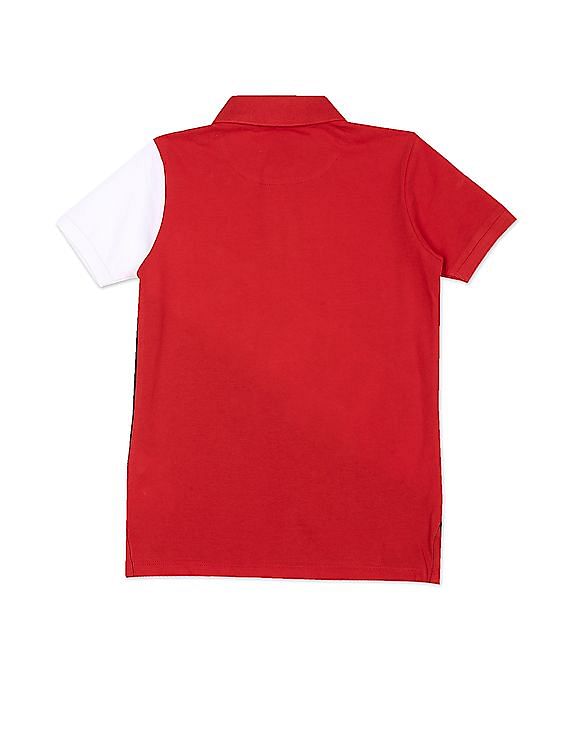 U.S. Polo Assn. Kids Boys Printed Cotton Polo Shirt