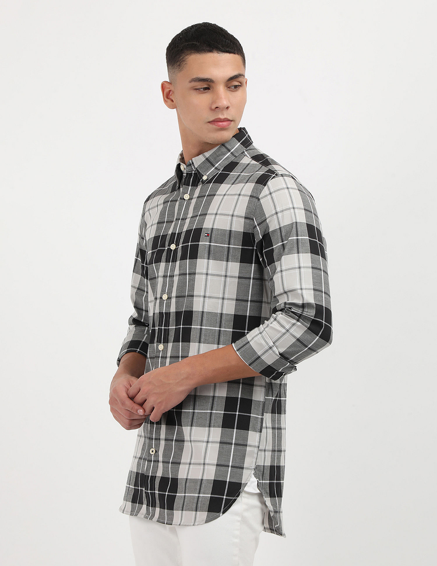 Tommy Hilfiger Core Flex Poplin Plaid Shirt