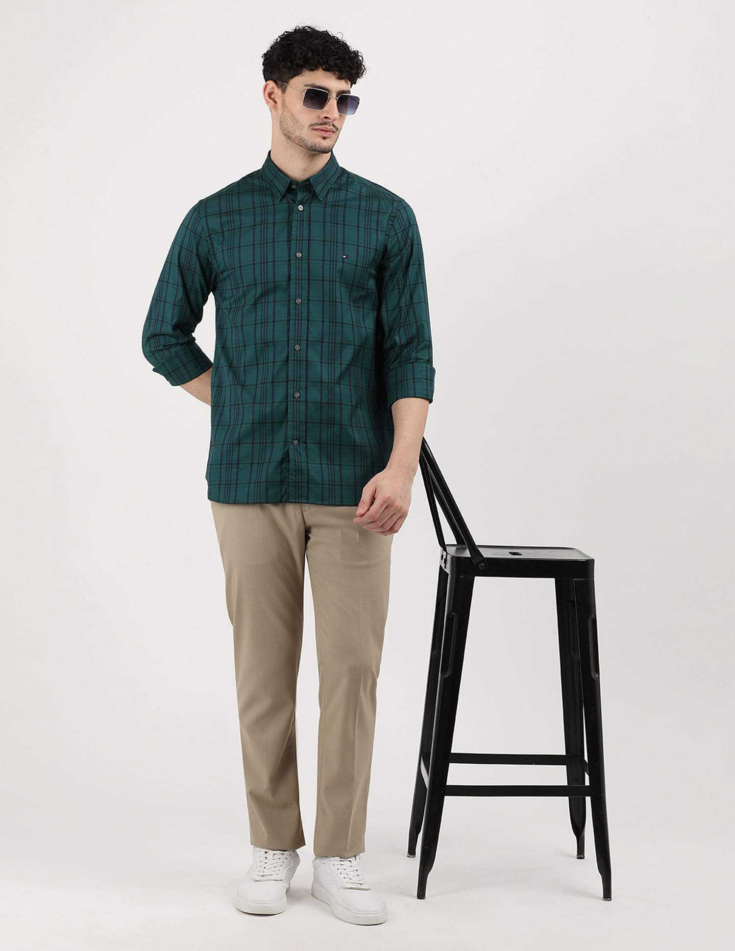 Tommy Hilfiger Oxford Lines Check Shirt