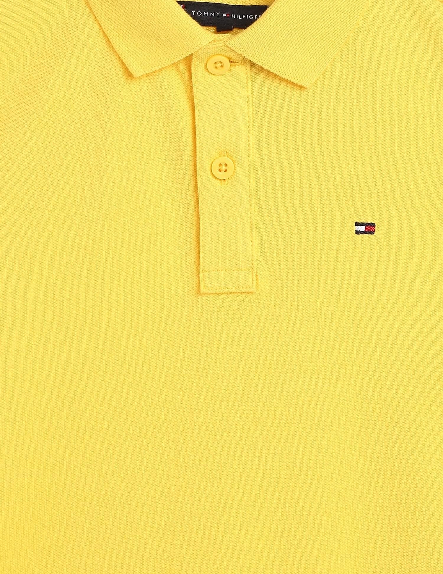 Tommy Hilfiger Kids Boys Solid Regular-Fit Cotton Polo T-Shirt