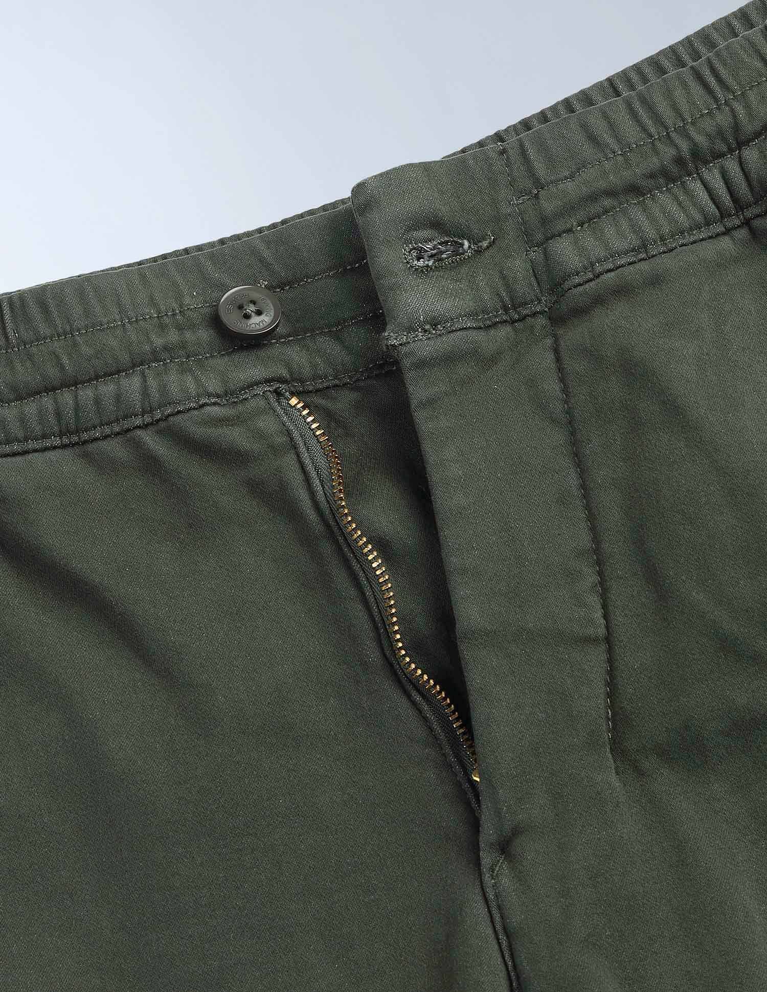 Flying Machine Solid Relaxed Fit Knitted Joggers