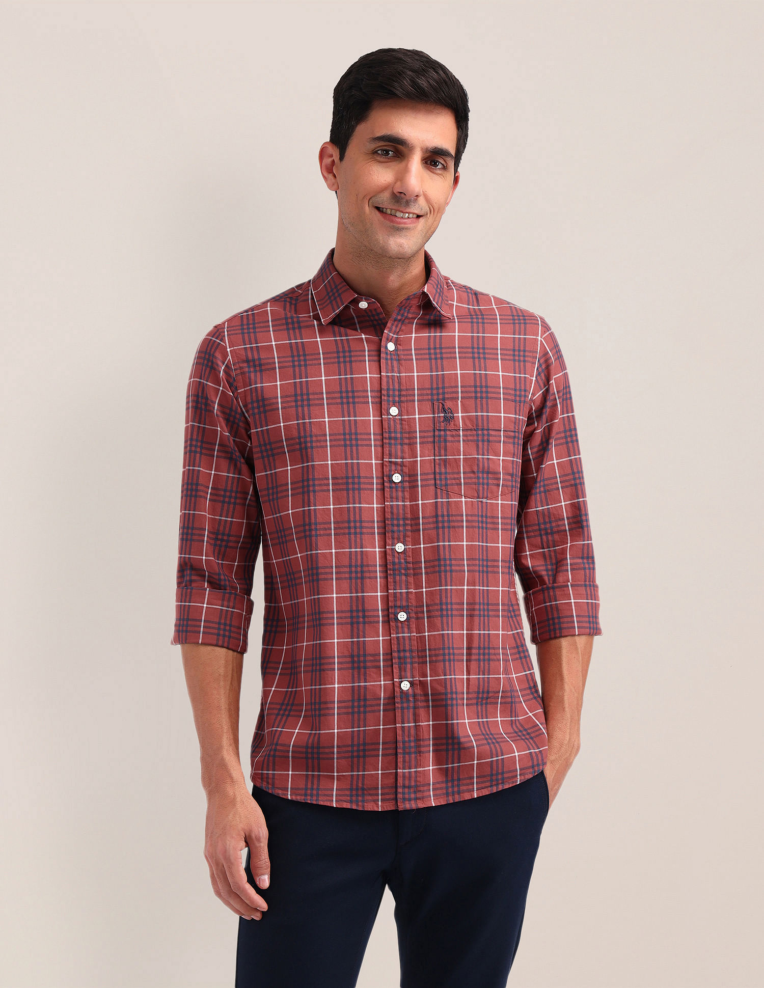 U.S. Polo Assn. Plaid Checked Twill Shirt