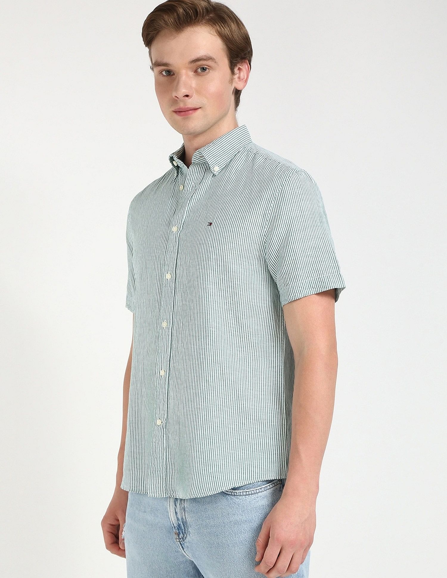 Tommy Hilfiger Striped Regular-Fit Cotton Shirt