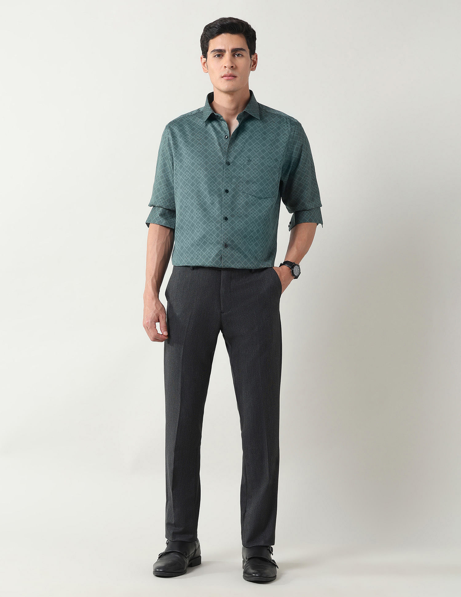 Arrow Geometric Printed Liberty Classic Fit Shirt