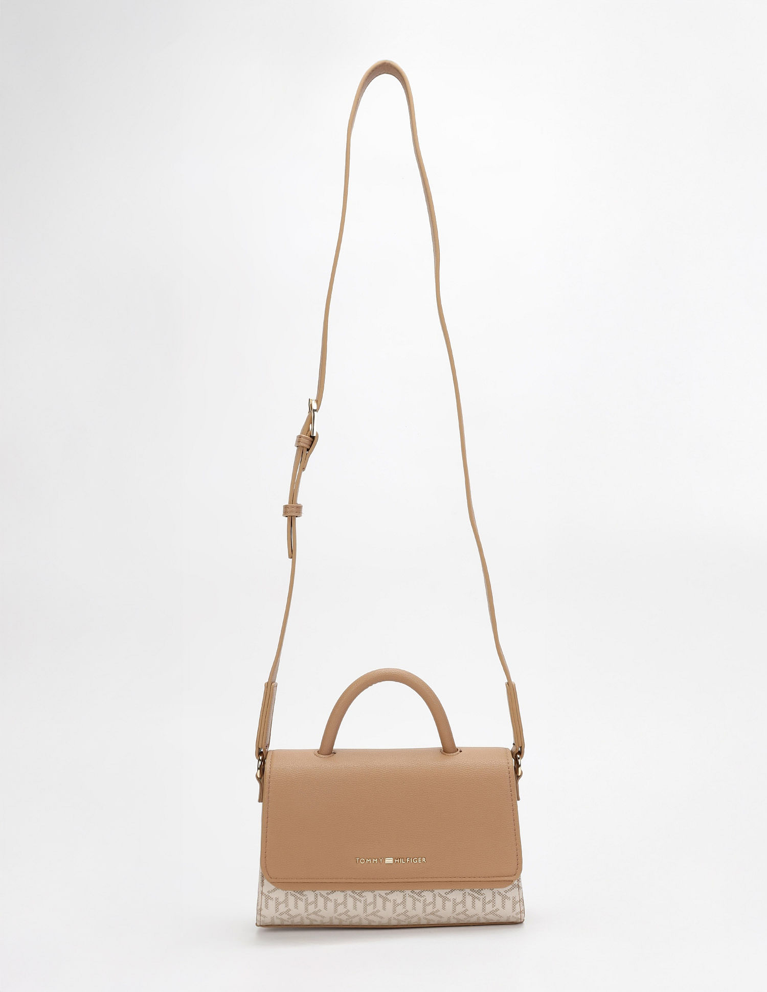 Tommy Hilfiger Logo White Polyester Sling Bag