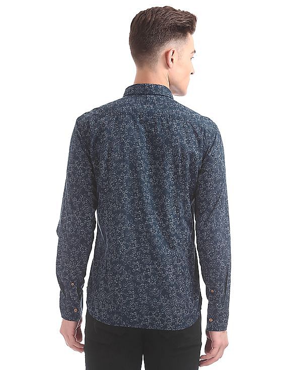 Flying Machine Slim Fit Printed Shirt