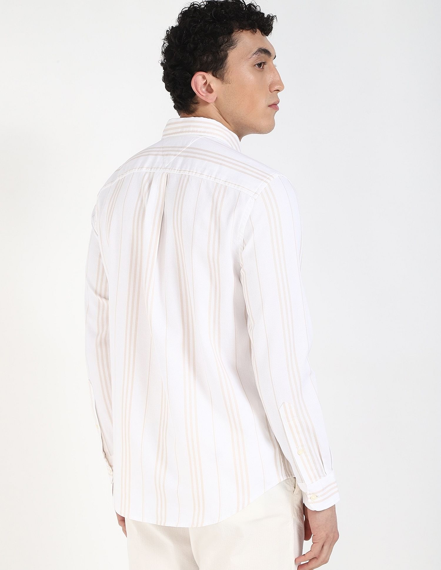 Tommy Hilfiger Striped Regular-Fit Dobby Shirt