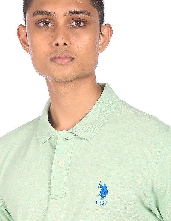 Green Short Sleeves Polo Shirt 