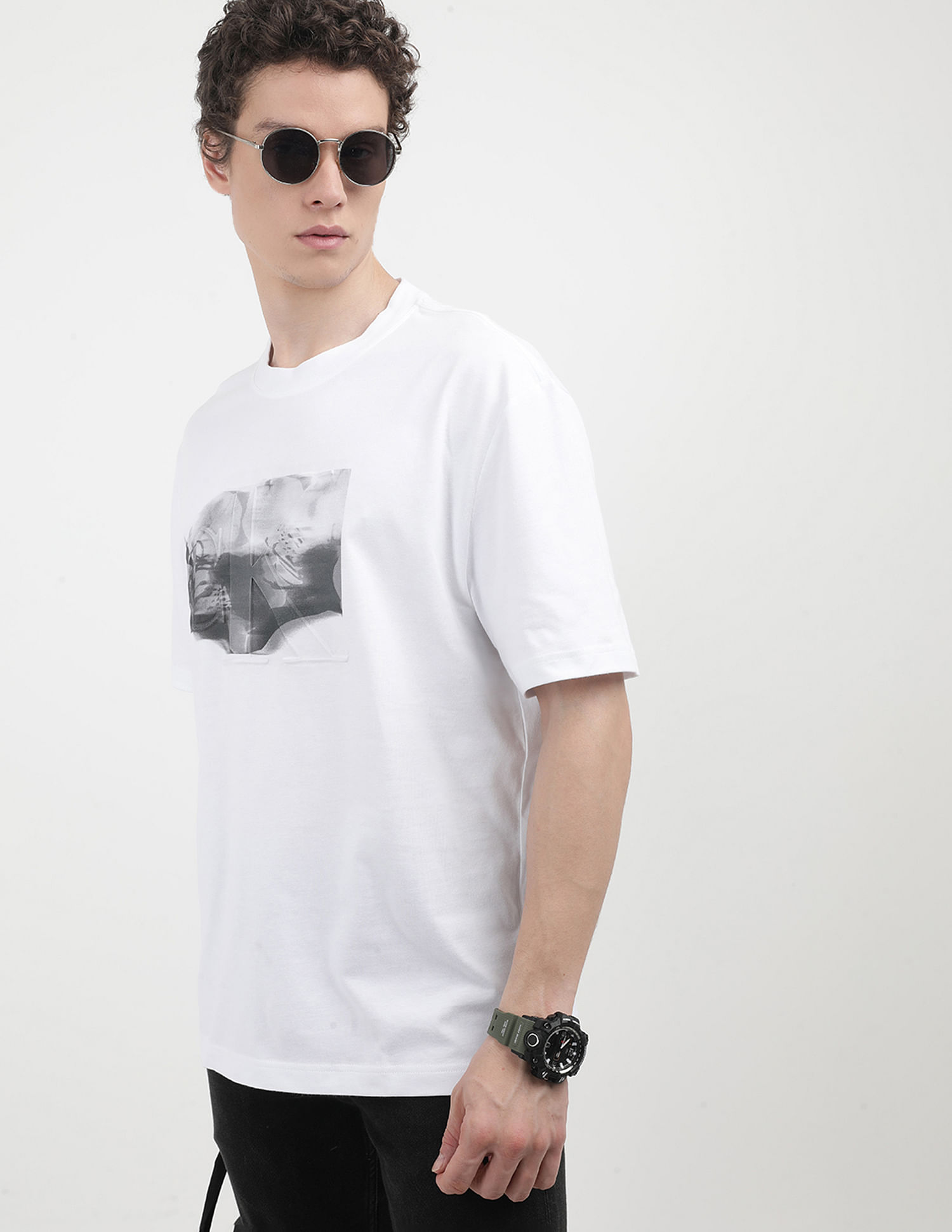 Calvin Klein Jeans Embossed Euphoric Floral T-Shirt