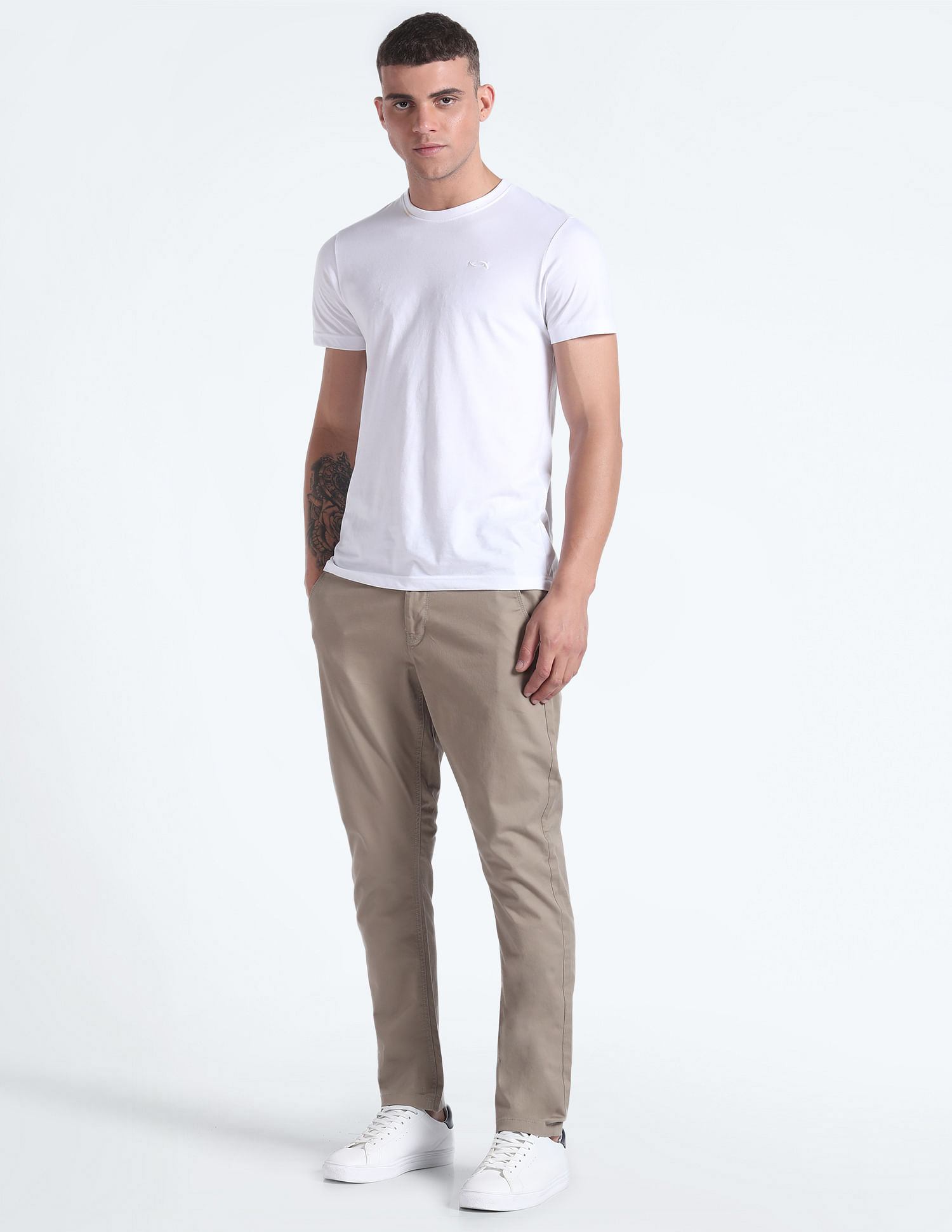 Flying Machine Solid Slim Fit Trouser