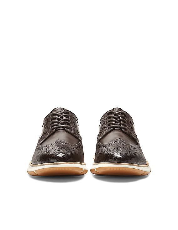 Cole Haan Men Dark Brown 4.Zerogrand Longwing Oxford Sneakers