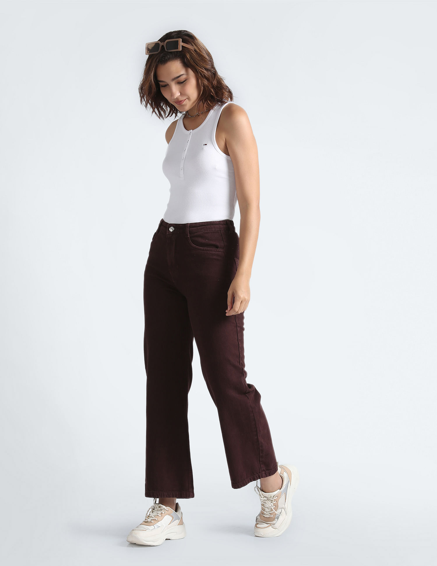Tommy Hilfiger Essential Button Placket Ribbed Tank T-Shirt