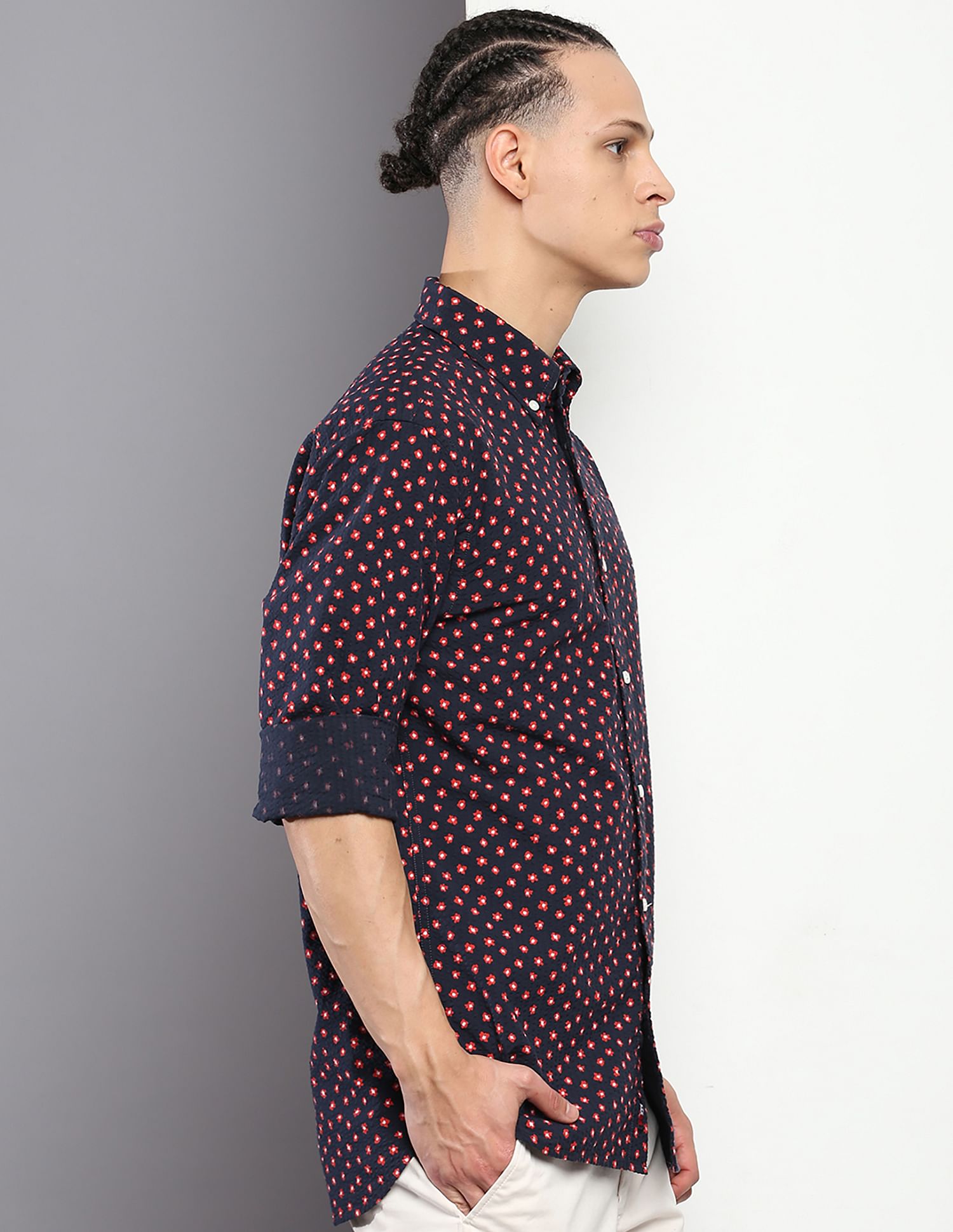 Tommy Hilfiger Floral Print Regular Fit Shirt