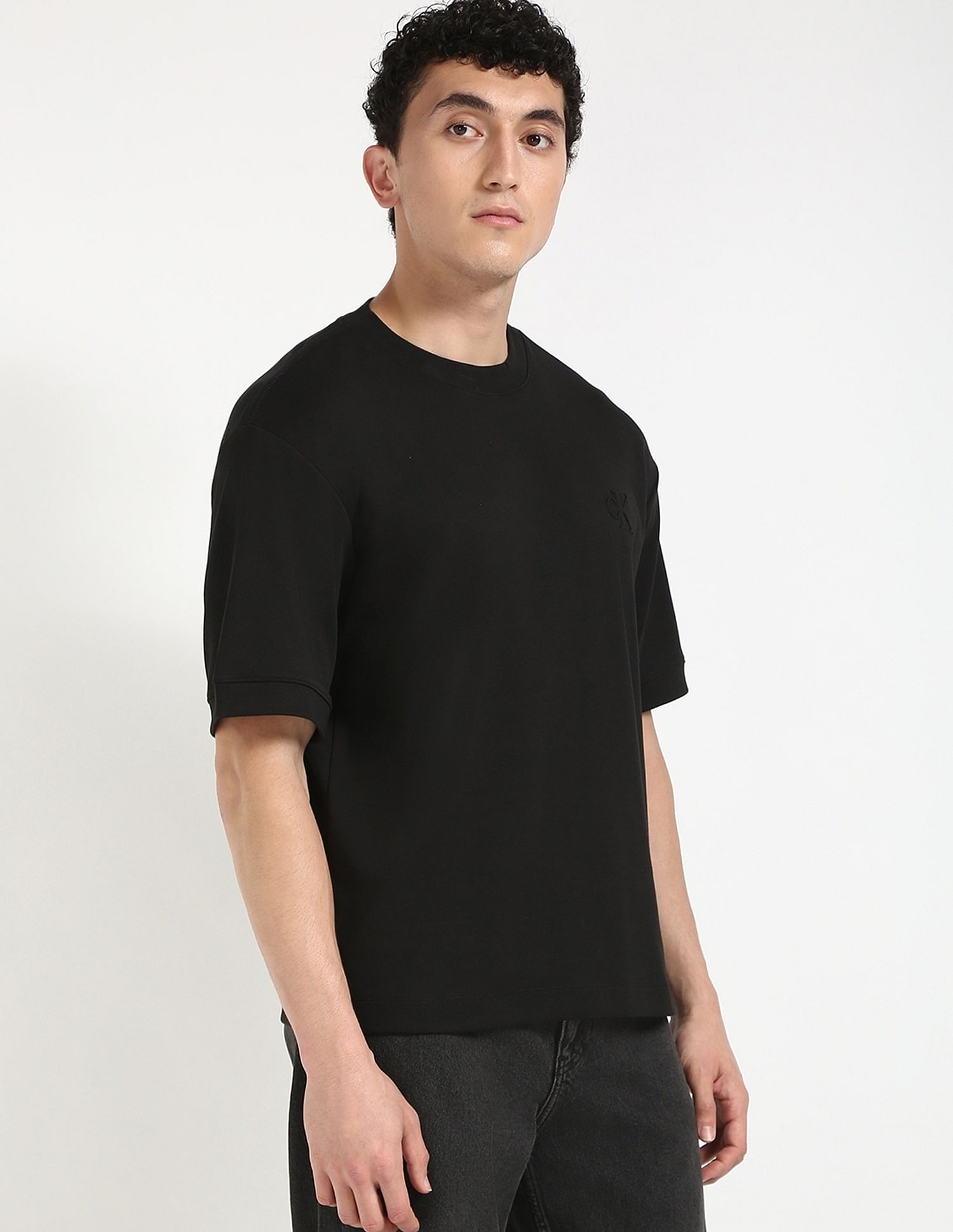 Calvin Klein Jeans Mens Relaxed Fit Logo T-Shirt