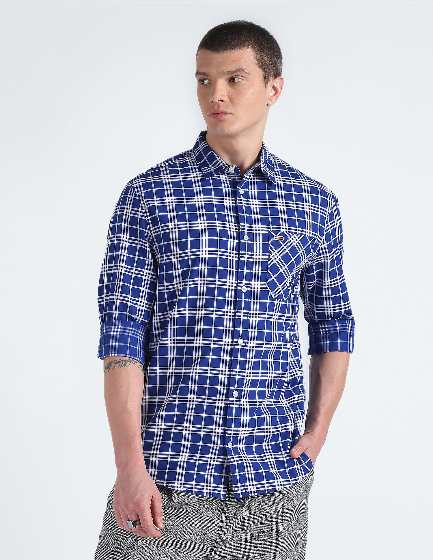 Tommy Hilfiger Sustainable Tartan Check Twill Shirt