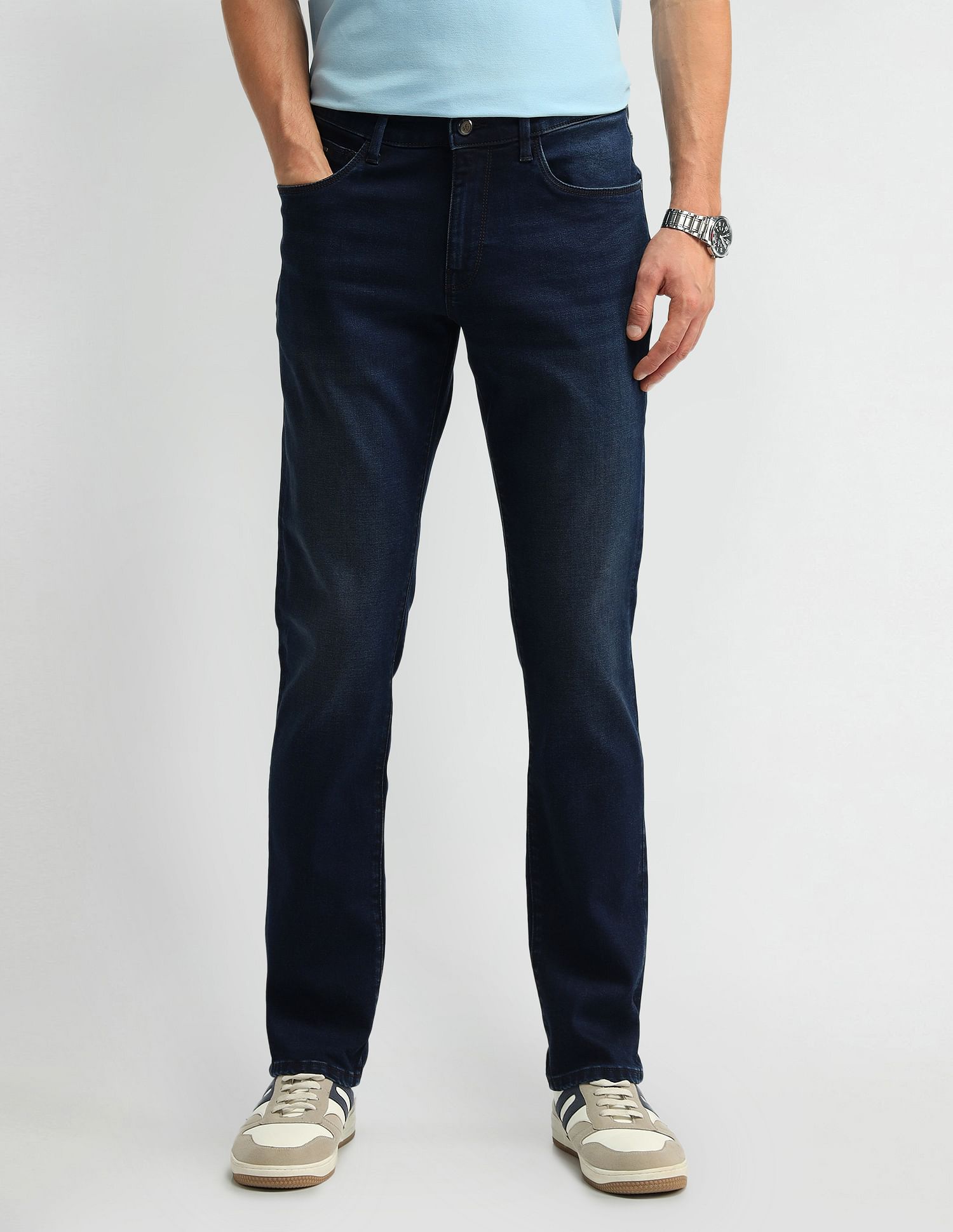 Arrow Sport Mid Rise Jameson Slim Fit Jeans