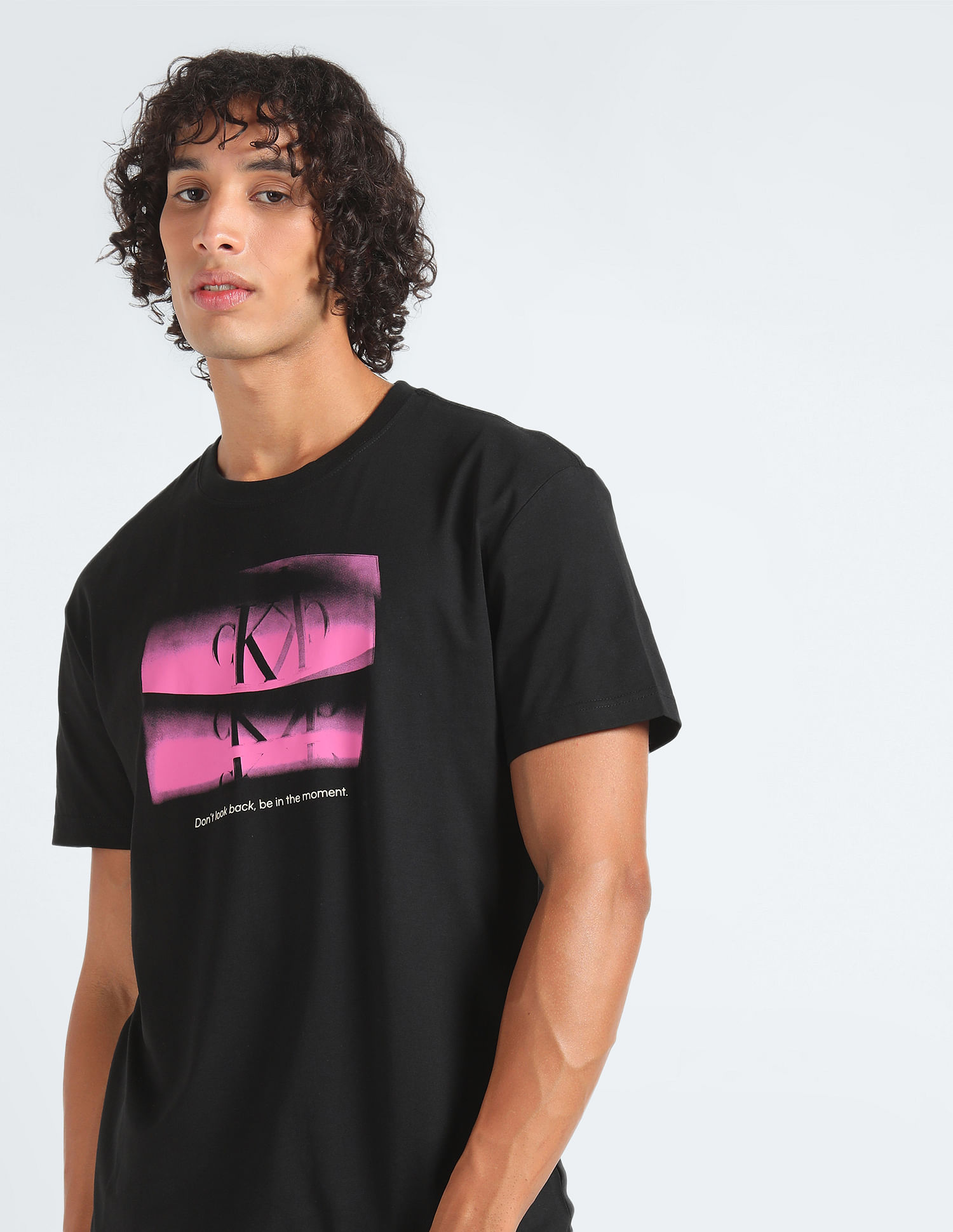 Tシャツ・カットソー BLACK COTTON PRINT T-SHIRT Connecting the Dots T-Shirt – DCMetroStore