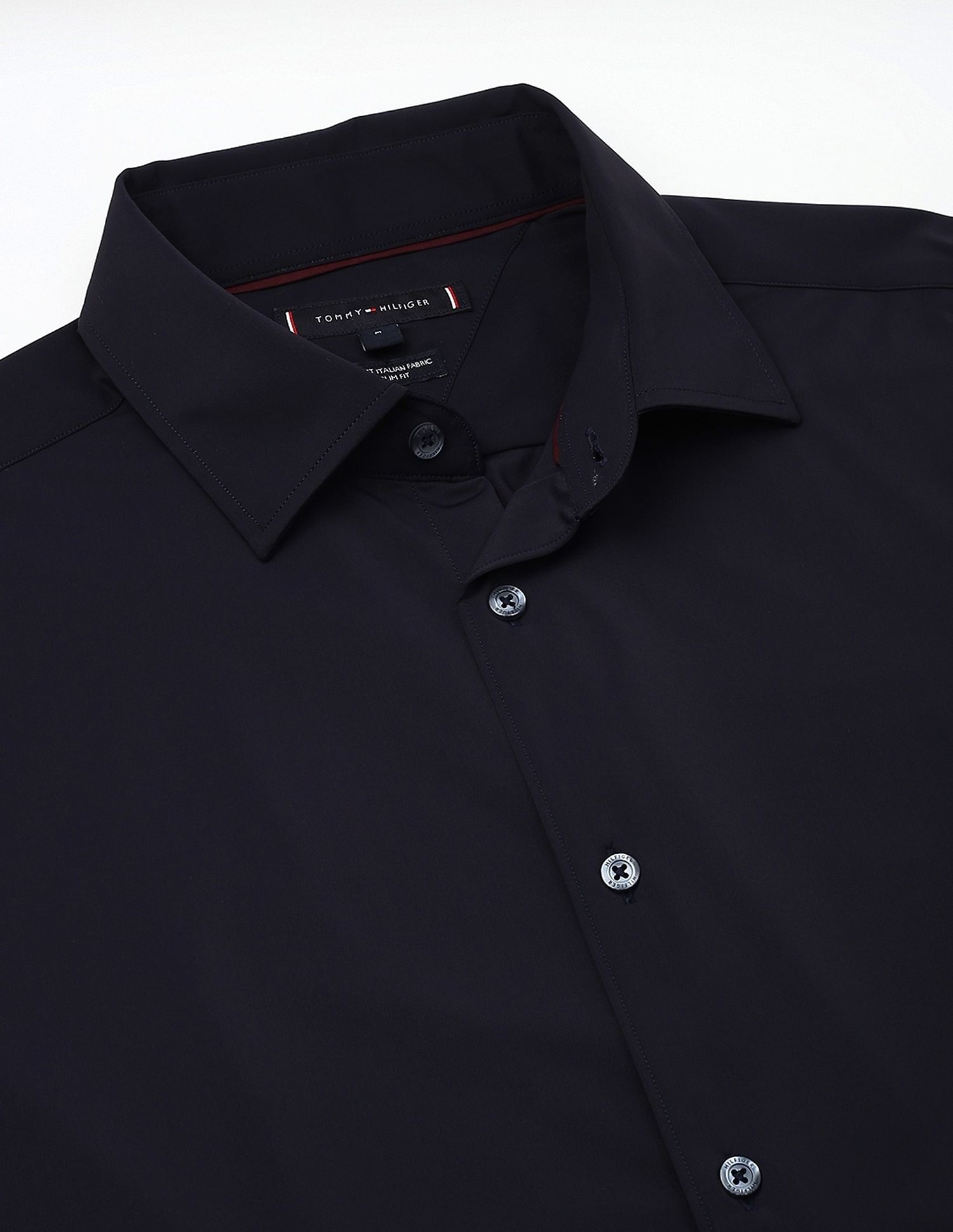 Tommy Hilfiger Solid Slim-Fit Polyamide Shirt