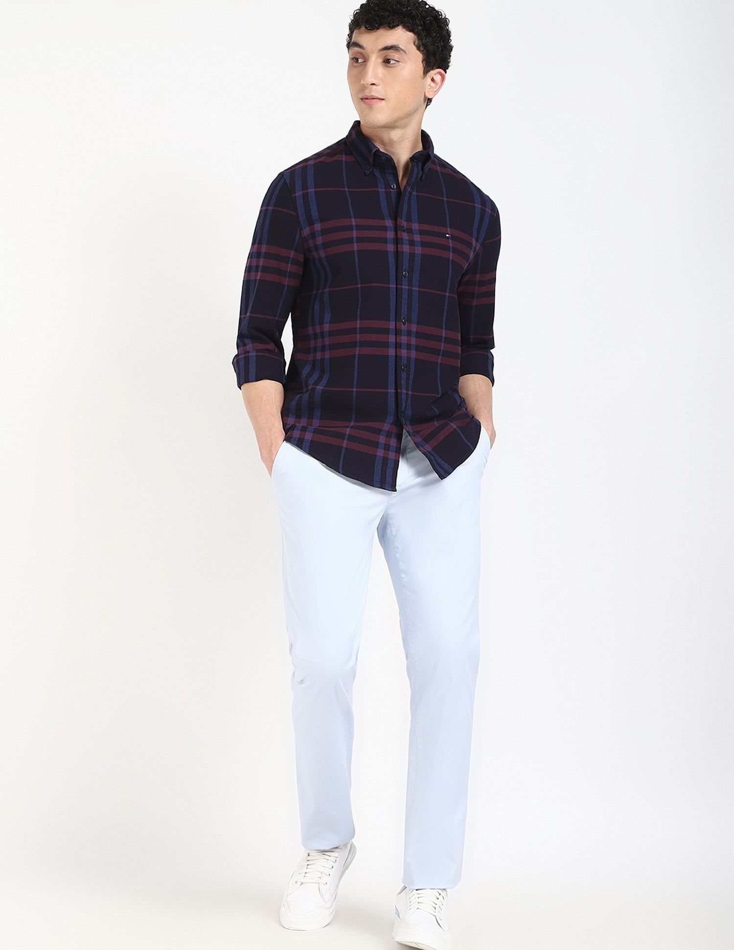 Tommy Hilfiger Checks Regular-Fit Oxford Shirt