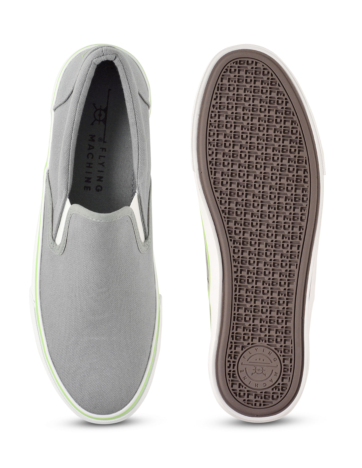Flying Machine Solid Canvas Cezar 3.0 Slip On Shoes