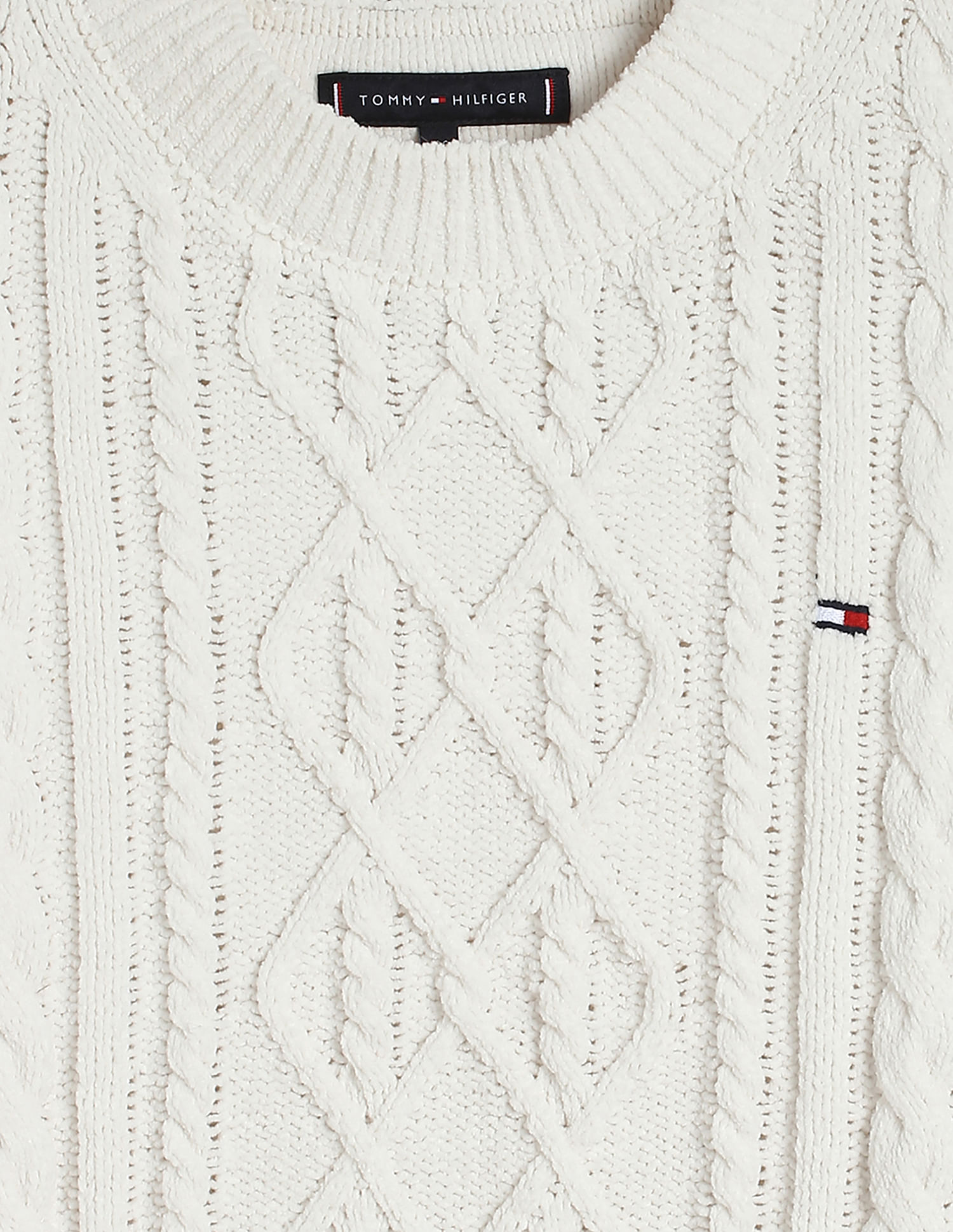 Tommy Hilfiger Kids Boys Cable Knit Regular Fit Sweatshirt