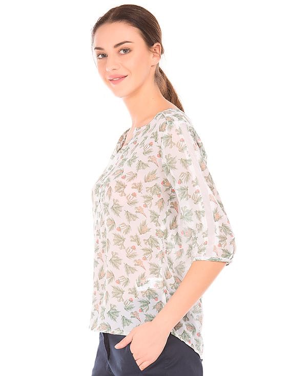 semi sheer top